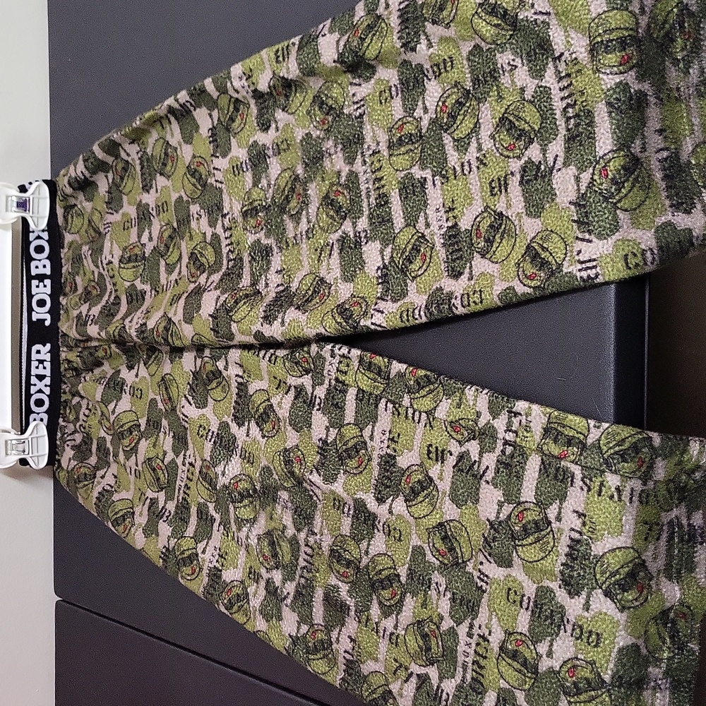 Vintage Joe Boxer Green Camouflage Flannel PJ Pants